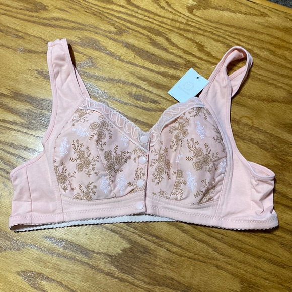 Glamorette Bra no wire lightly padded front closure 32B or 46/105 set of Three - Picture 2 of 10